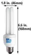 Fluorescent Compact Fluorescent Double Twin Medium Screw EL13W/DTT/27K