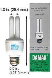 Fluorescent Compact Fluorescent Double Twin Medium Screw EL7W/DTT/41K