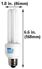 Fluorescent Compact Fluorescent Double Twin Medium Screw EL15W/DTT/41K