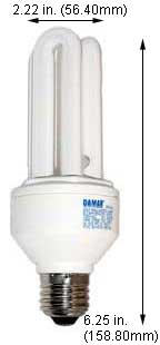 Fluorescent Compact Fluorescent Triple Twin Medium Screw EL20W/TBX/64K