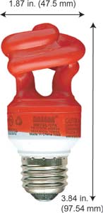 Fluorescent Compact Fluorescent Colored HM7SL/RED/SS 