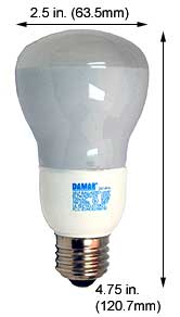 Fluorescent Compact Fluorescent Reflector Shape Medium Screw EL5W/R20/27K
