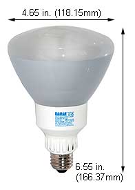 Fluorescent Compact Fluorescent Reflector Shape Medium Screw EL15W/R40/64K