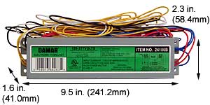 Ballasts Fluorescent Electronic Ballasts T8 EL286T8HO-120/277RHF 