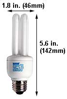 Fluorescent Compact Fluorescent Double Twin Medium Screw EL11W/DTT/5K
