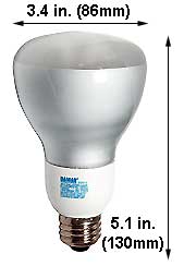 Fluorescent Compact Fluorescent Reflector Shape Medium Screw EL13W/R25/FL/5K TRUETONE® 5000