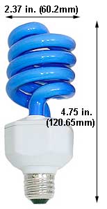 Fluorescent Compact Fluorescent Colored H15SL/BLUE