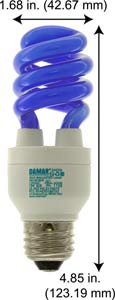 Fluorescent Compact Fluorescent Colored LYD13W