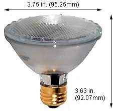 Shatter Resistant Incandescent Safe-Shield R - BR - Par Lamps 60PAR30QNFL/SN/25/SSFC  120V