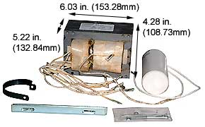 Ballasts Metal Halide - Mercury Vapor Ballasts 1000W M.H. - M.V. Ballasts M1000/SUPER5-KIT 