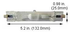 H.I.D. Metal Halide Double Ended (DE) HQI-DE150W/NDX 4200K