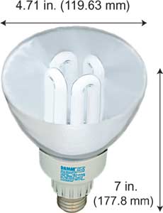 Fluorescent Compact Fluorescent Reflector Shape Medium Screw EL25W/R40/FL/27K