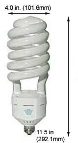 Fluorescent Compact Fluorescent Super Spiral Medium Screw HS85SL/27K 120V SUPER SPIRAL
