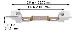 Tungsten Halogen(Quartz) Tungsten Halogen Sockets R7S (RSC) 118-119mm 119 MM Quartz Bracket