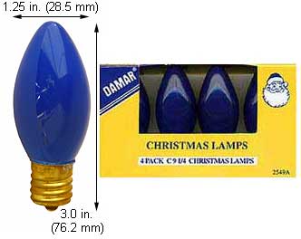 Incandescent Christmas Bulbs - Strings C9 Bulbs 7C9CCB