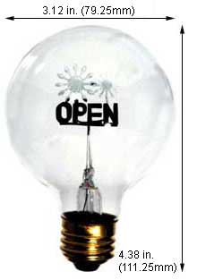 Incandescent Incandescent G25 G25 OPEN NEON 120V