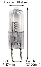 Tungsten Halogen(Quartz) Tungsten Halogen T3 1 - 4 JC100-24V 100W 24V GY6.35