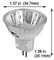 ***CLOSEOUT*** Tungsten Halogen(Quartz) Reflector JCRM6V15W/CG 