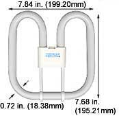 Fluorescent Compact Fluorescent 2-D(SQ) CF28SQ/827 