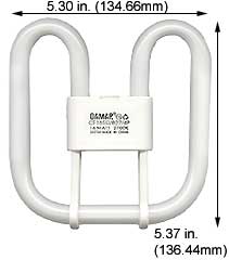Fluorescent Compact Fluorescent 2-D(SQ) CF16SQ/827/4P 