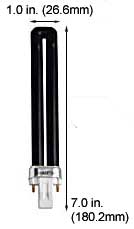 Fluorescent Compact Fluorescent Single Twin Tube F13TT/BLB BLACK LIGHT BLUE