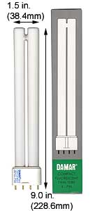 Fluorescent Compact Fluorescent Single Twin Tube F18LTT/4P/830/9 INCH