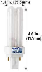 Fluorescent Compact Fluorescent Double Twin Shape(2pin) F13DTT/830 