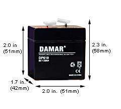 Specialty Batteries Emergency Light Batteries DP-610 6V 1AMP