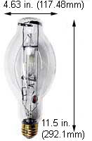 H.I.D. Metal Halide BT37 - ED37 MS300W/BU/BT37/PS/3K