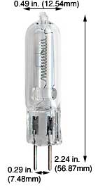 Tungsten Halogen(Quartz) Tungsten Halogen JCD JCD200