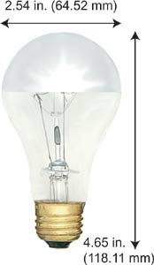 Incandescent Incandescent A21 100A21/CL/M 