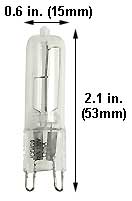Tungsten Halogen(Quartz) Tungsten Halogen T4 G9 Q75T4/CL/G9