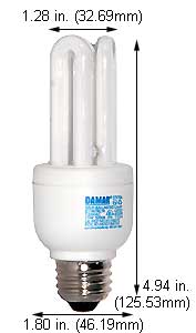 Fluorescent Compact Fluorescent Triple Twin Medium Screw EL11W/TBX/5K 