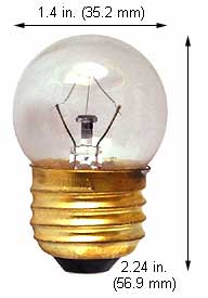 Incandescent Incandescent S11 25S11CL/MED 