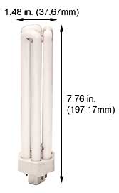 Fluorescent Compact Fluorescent Triple Twin Shape (4pin) GX24Q-5 CFM57W/GX24Q-5/827 TRIPLE