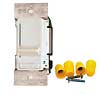 6623 PW/WHITE DIMMER 3WAY SLIDE