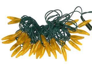 Specialty Decorative Light Strings Mini Strings CHILE35/LED/YELLOW CHILE PEPPER