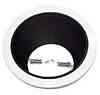 WHITE TRIM WITH BLACK BAFFLE