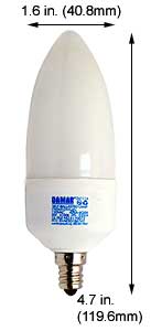 Fluorescent Compact Fluorescent Chandelier(Candle) CTW9W/E12/41K