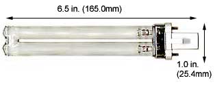 Fluorescent Compact Fluorescent Single Twin Tube PL-S9W/TUV ULTRA-VIOLET