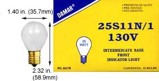 Incandescent Incandescent S11I 25S11N/1