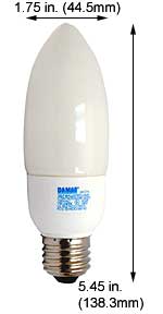 Fluorescent Compact Fluorescent Chandelier(Candle) CTW7W/E26/64K