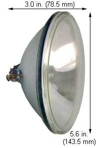 Specialty Miniature Sealed Beam Bulbs 4435 12.8V 30W PAR46