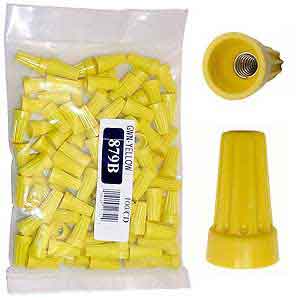 Miscellaneous Wiring Devices Wire Nuts Yellow Wire Nuts 100pk