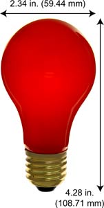 Incandescent Incandescent A19 25A99R/SS