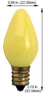 Incandescent Christmas Bulbs - Strings C7 Bulbs 7C7Y