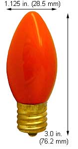 Incandescent Christmas Bulbs - Strings C9 Bulbs 7C9CCO