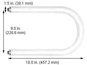 Fluorescent U-Bend Lamps U-Bend HO FTU9-36T12CW/HO