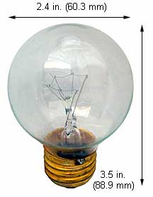 Incandescent Incandescent G18.5 25G18.5CL/SS