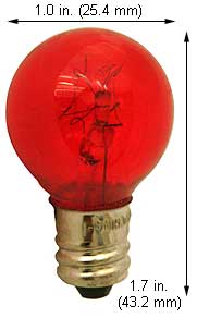 Incandescent Miniature g8 7G8/C/RED